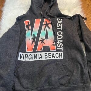 Gray Virginia Beach Hoodie